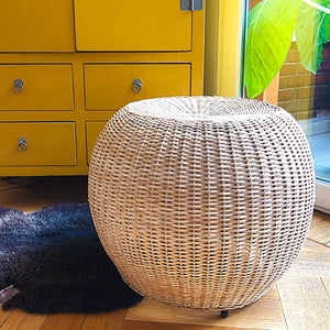 Pouf Betty - DISPONIBLE MIMBRE BLANCO